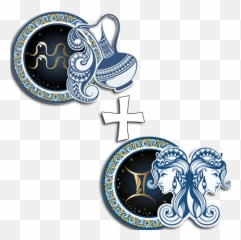 Transparent Background Gemini Symbol - Scorpio And Aquarius Clipart Emoji