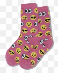 Kids Emoji Crew Socks - Sock,Peanut Butter Emoji