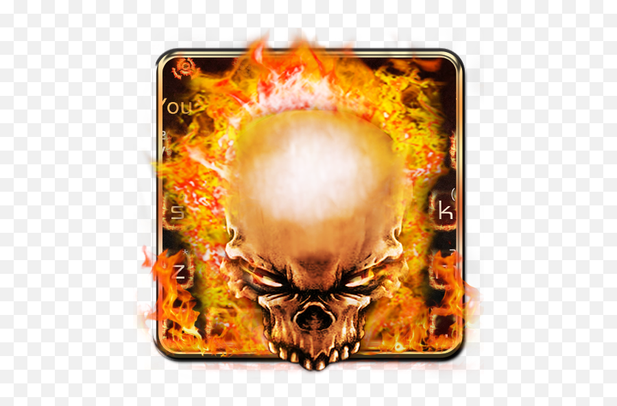Ghost Rider Skull Keyboard - Skull Emoji,Ghost Rider Emoji