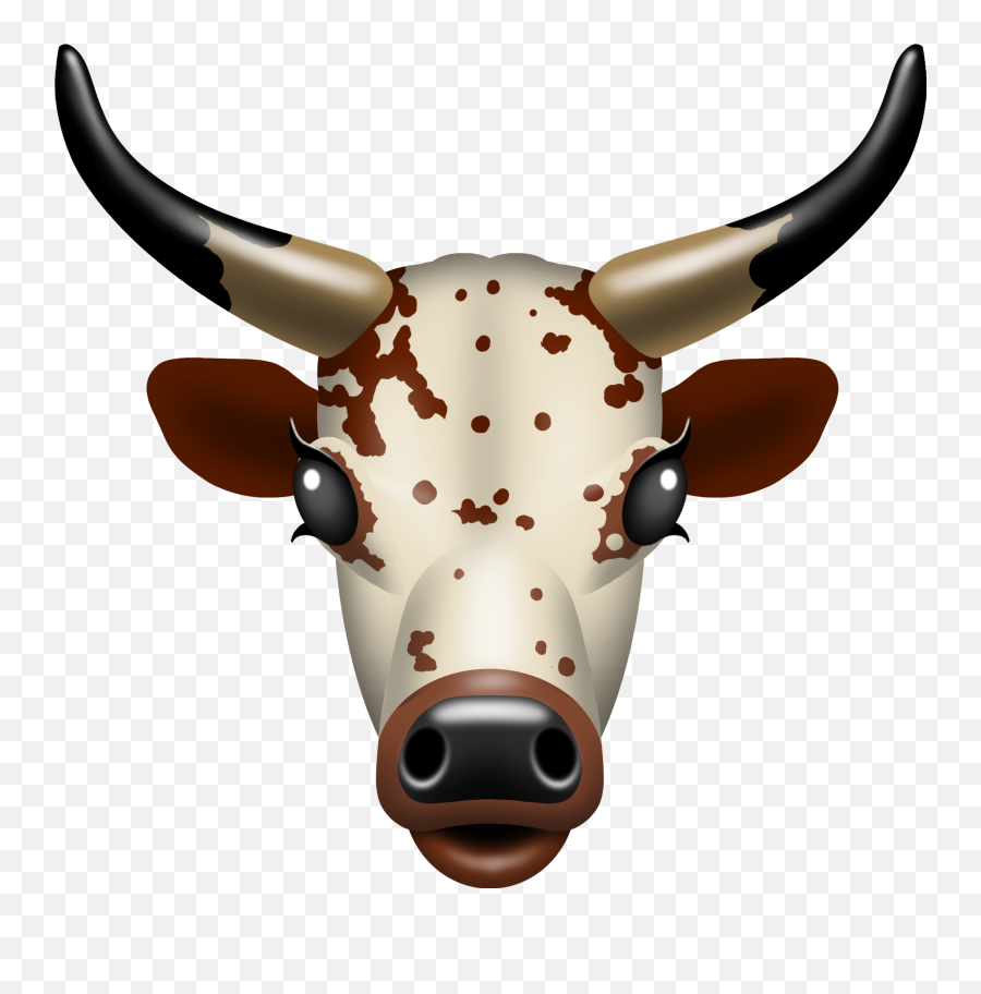 Texas Longhorn Nguni Cattle South Africa Emoji - Cow Emoji Png,Bull Emoji