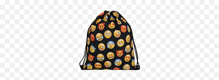 Emoji Print Funny Drawstring Bag - Backpack,Backpack Emoji