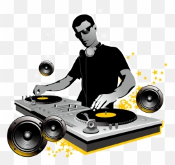 Disc Music Man People Party Nightclub - Jockey Dj Png Emoji