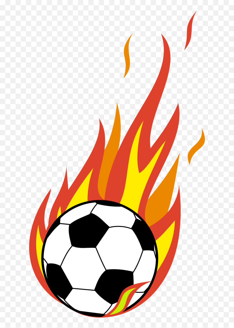 Flaming Soccer Ball - Flaming Soccer Ball Clipart Emoji,Flaming Emoji