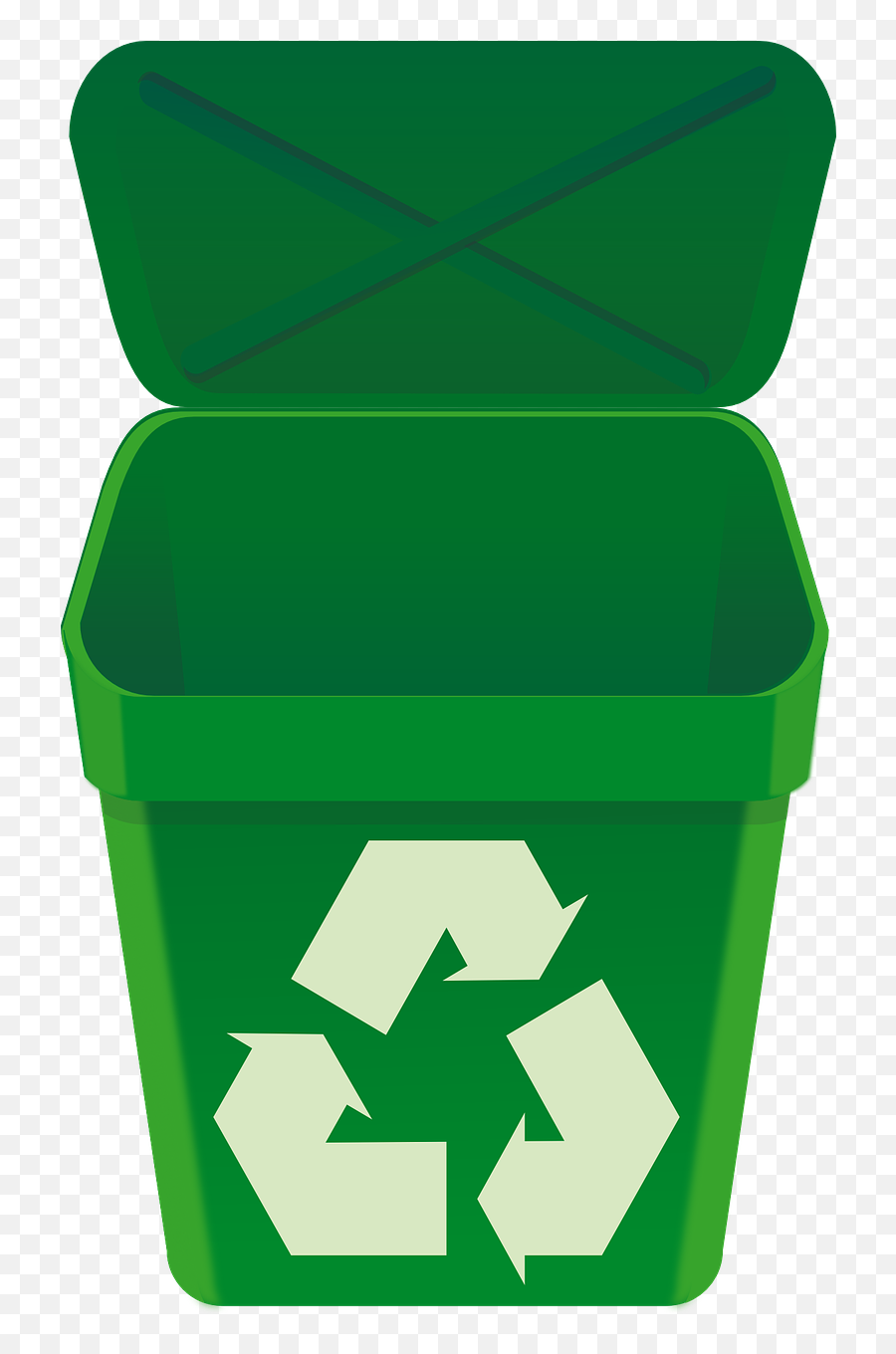 Recycle Bin Green Can Open - Recycling Bin Open Lid Emoji,How To Change Emojis On Iphone
