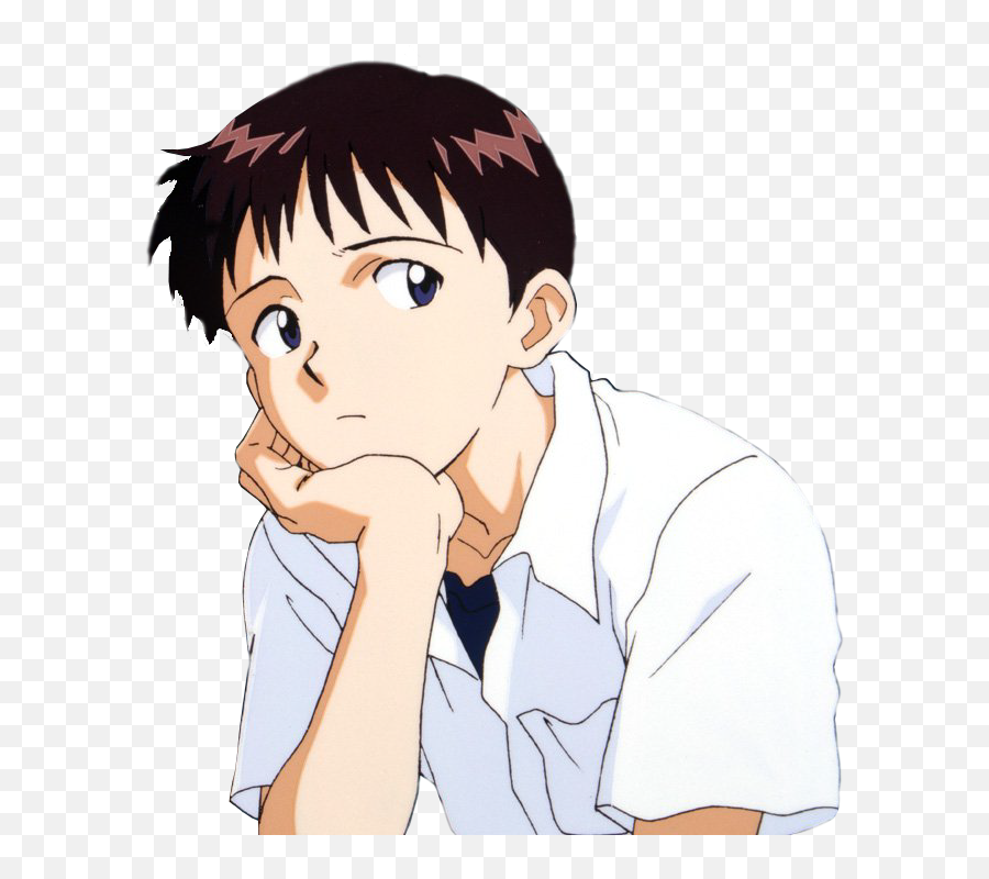 Shinji Ikari Transparent Png - Shinji Ikari Png Emoji,Sad Discord Emoji