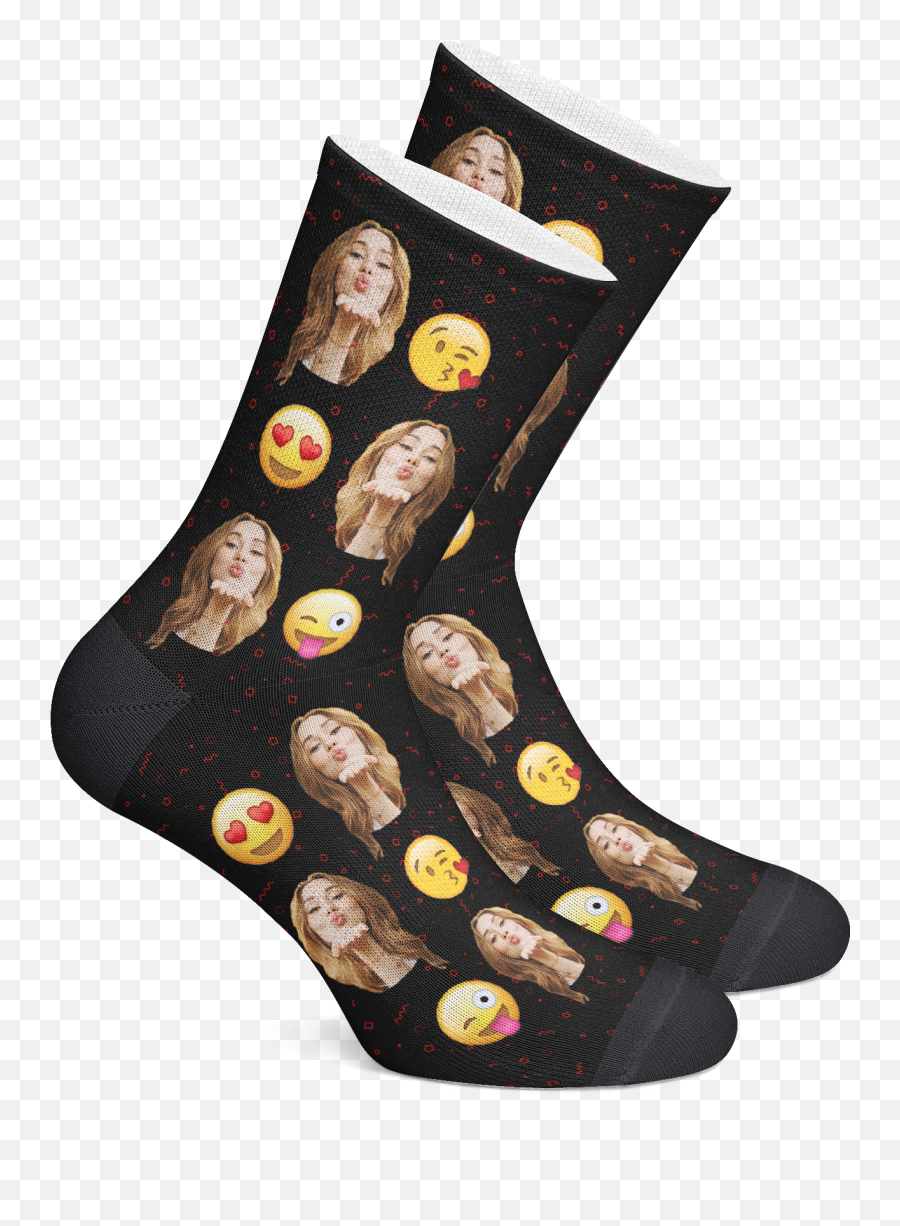 Custom Photo Socks - Make Custom Gifts Emoji,Find The Emoji Wedding