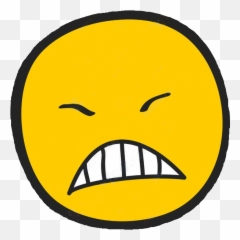 Irked - Frustrated Face Clipart Emoji,Blood Type B Emoji