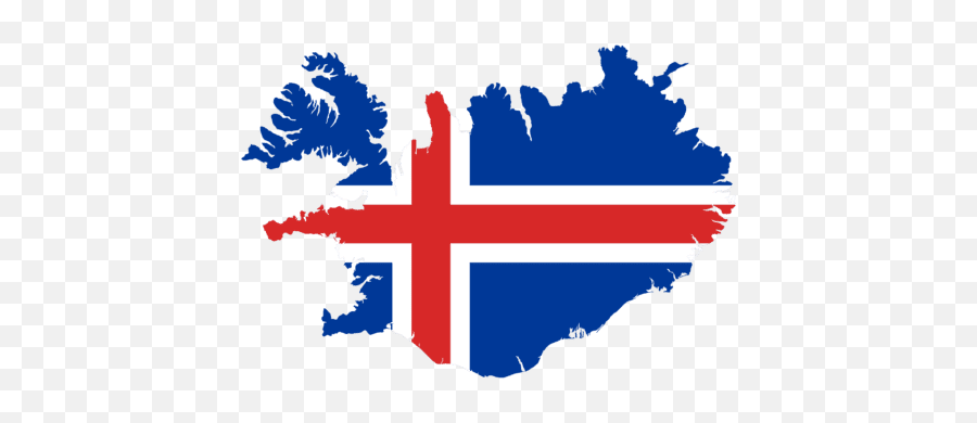 Iceland Flag Colors - Iceland Map Flag Png Emoji,Iceland Flag Emoji