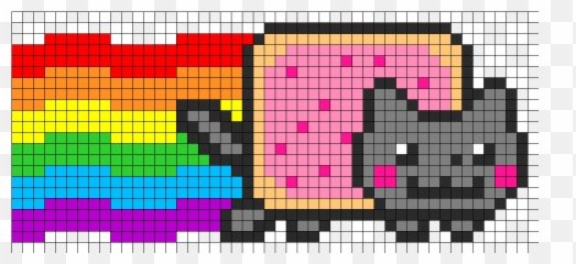 Kandi Patterns - Transparent Nyan Cat Gif Emoji,Nyan Cat Emoji