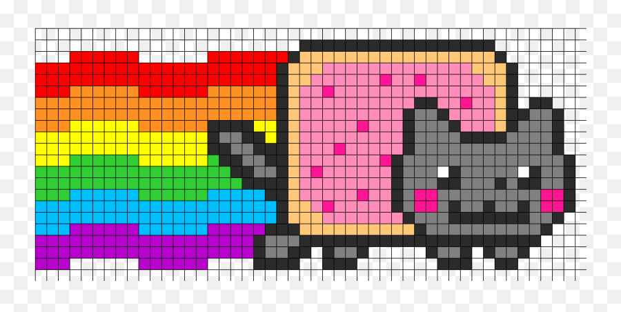 Kandi Patterns - Transparent Nyan Cat Gif Emoji,Nyan Cat Emoji