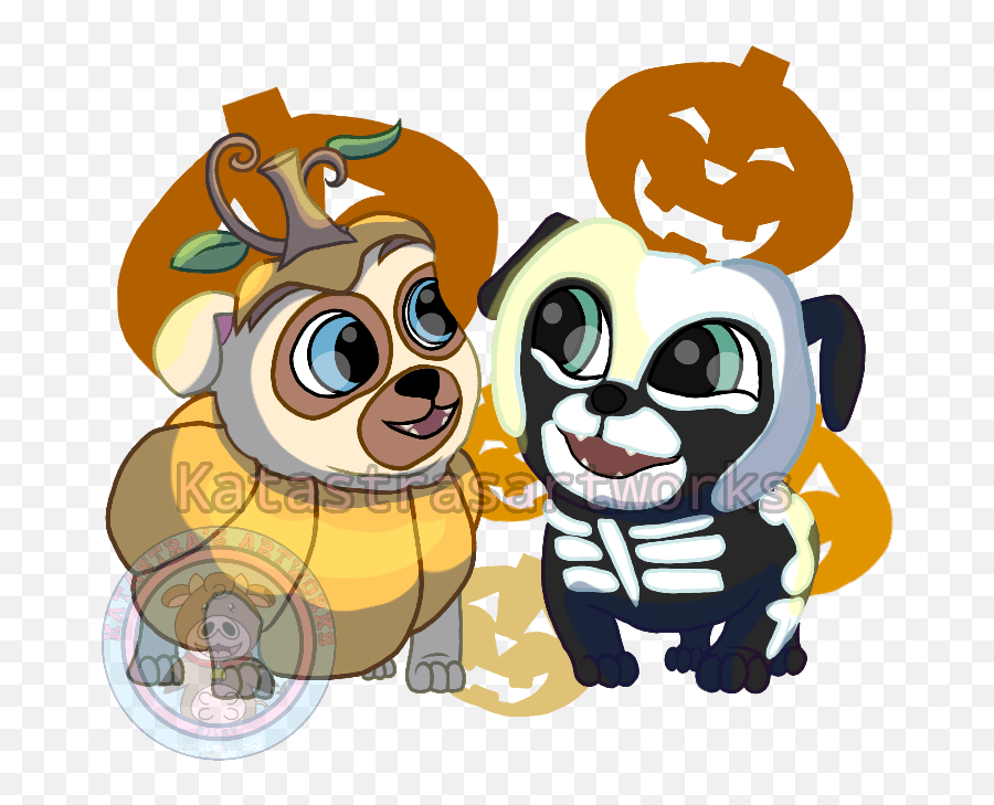Puppy Dog Pals Halloween Clipart - Full Size Clipart Emoji,Puppy Dog Eyes Emoji