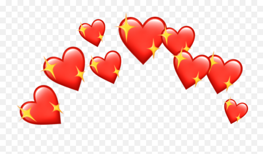 Emojicrown Crown Emoji Heartcrown - Transparent Corona De Corazones Png,Brown Heart Emoji
