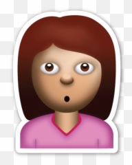 Person With Pouting Face - Transparent Background Girl Emoji,Yum Emoji