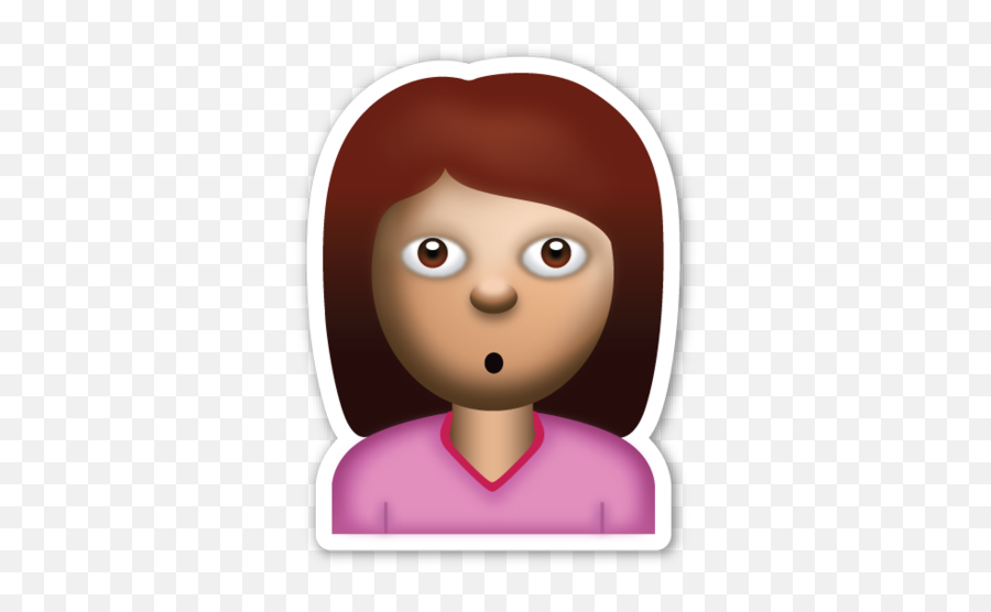 Person With Pouting Face - Transparent Background Girl Emoji,Yum Emoji