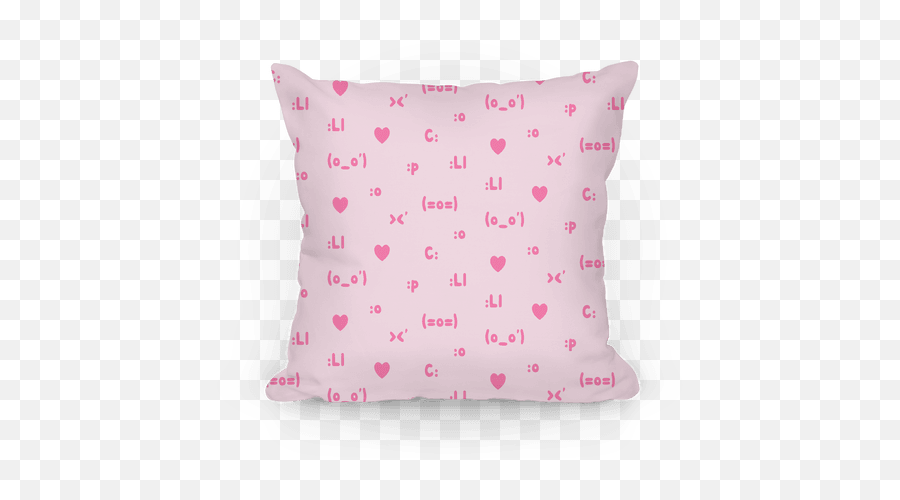 Download Emoji Pink Pattern Pillow - Cushion,Pink Emoji Pillow
