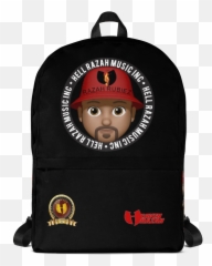 Razah Rubiez Emoji Official Hell Music Inc - Wolf Backpack