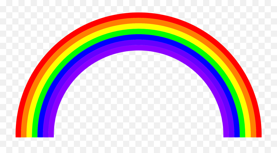 Rainbow Colors Color Rainbows Multicolored - Semi Circle Shaped Objects Emoji,Gay Pride Flag Emoji