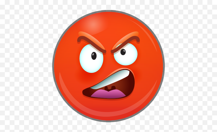 Evil Red Ball Blaster - Management Emoji,Scary Emoticon