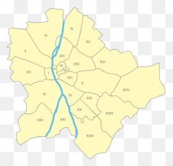 Budapest - District Map Png Emoji