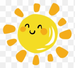 Cartoon Sun Smiley Png Download - Transparent Background Emoji