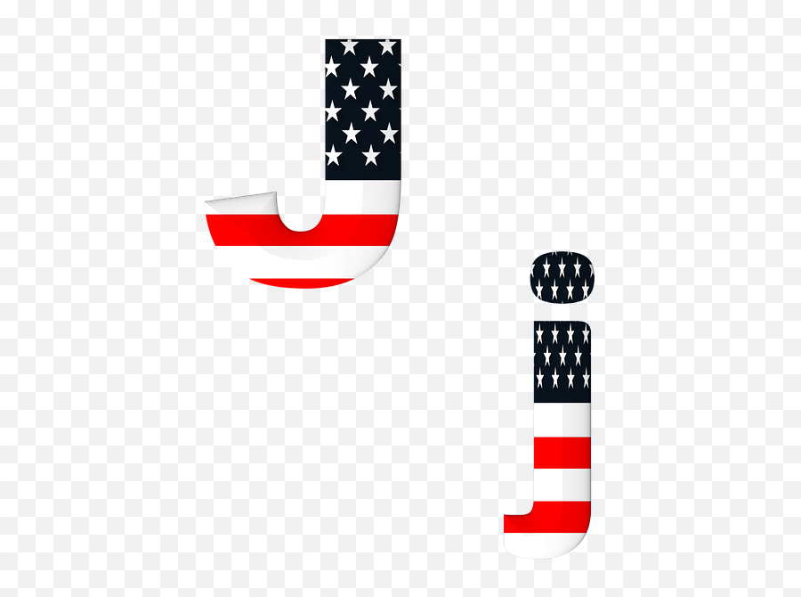 Letter Abc Alphabet - Letters J Of American Emoji,American Flag Emoticon For Facebook