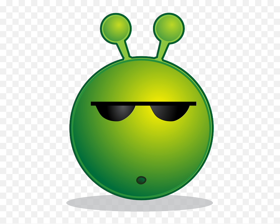 Alien Smiley Huh - Smiley Alien Emoji,Huh Emoji