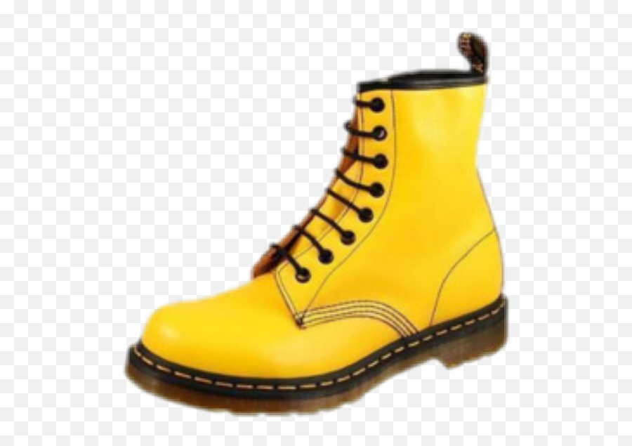 Boot Yellow Fashion Shoes Boots - Yellow Doc Martens Emoji,Boot Emoji