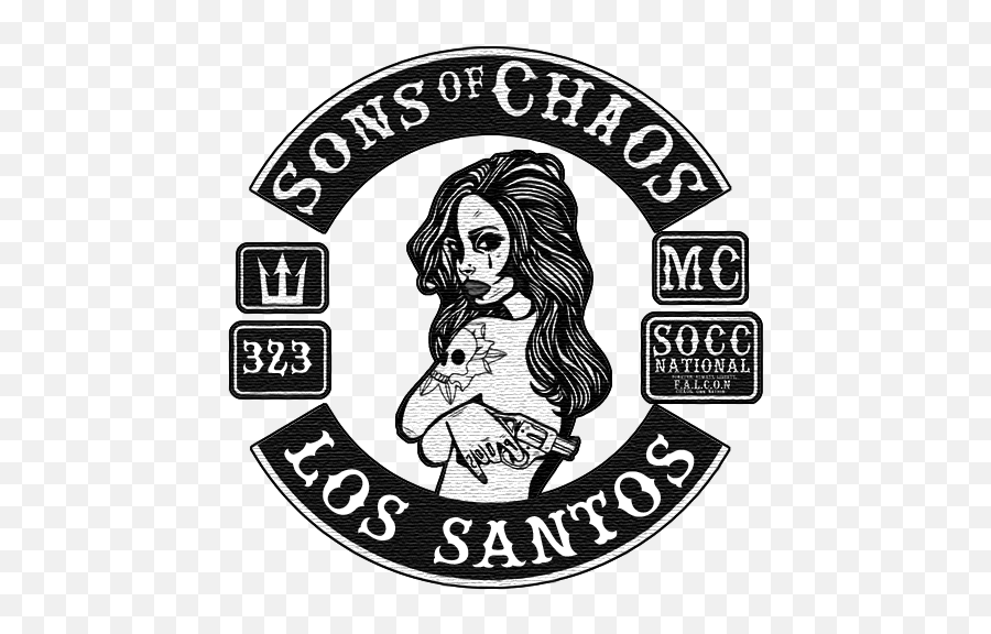 Socc Sons Of Chaos Mc Cross - Platform Crews Gtaforums Gta 5 Tryhard Crew Emblems Emoji,Live Long And Prosper Emoji