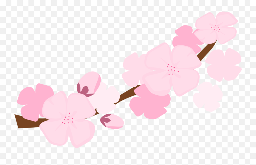 Library Of Sakura Flower Image Black And White Stock Png - Sakura Flowers Clipart Png Emoji,Sakura Flower Emoji