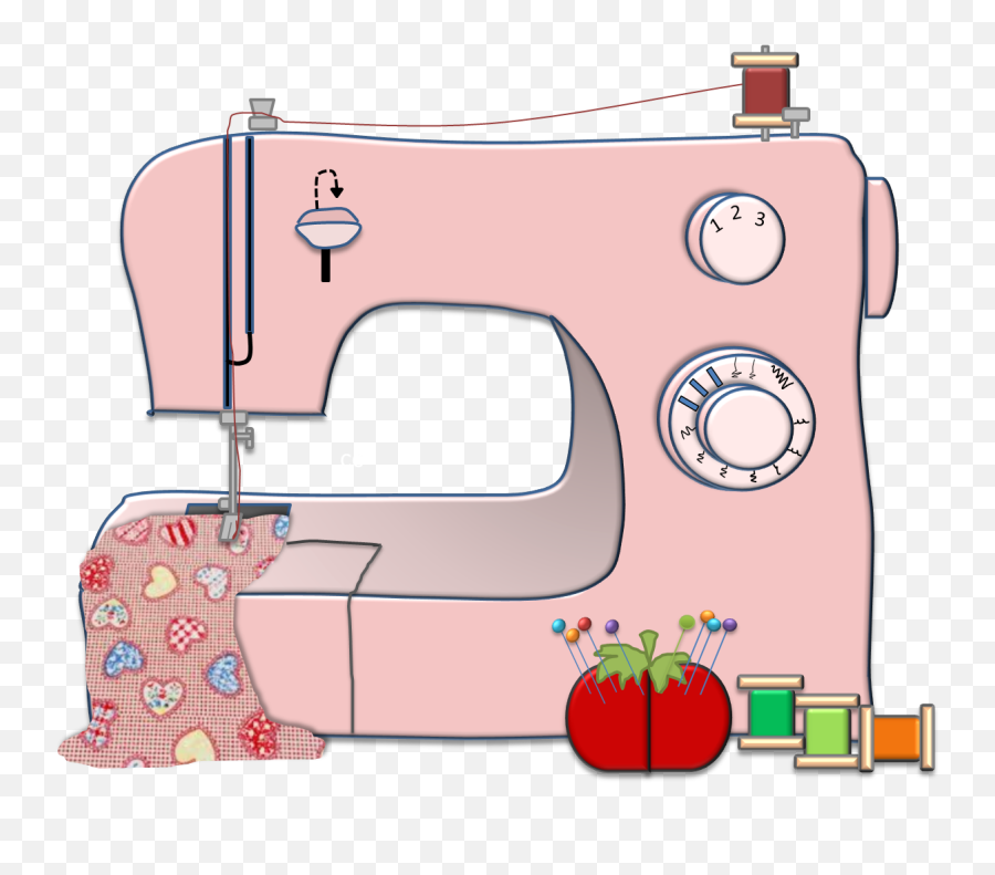 Sewing Machine Clipart Png - Clipart Cartoon Sewing Machine Emoji,Sewing Emoji