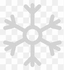 Snowflake Icon Simple Christmas Iconset G Pritiranjan Das - Transparent White Emoji