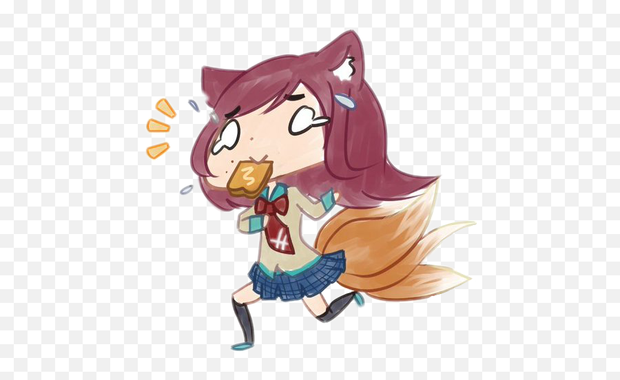Ahri Tarde Pan Lol Academia League Of Legends Leagueofl - Cartoon Emoji,League Of Legends Emoji