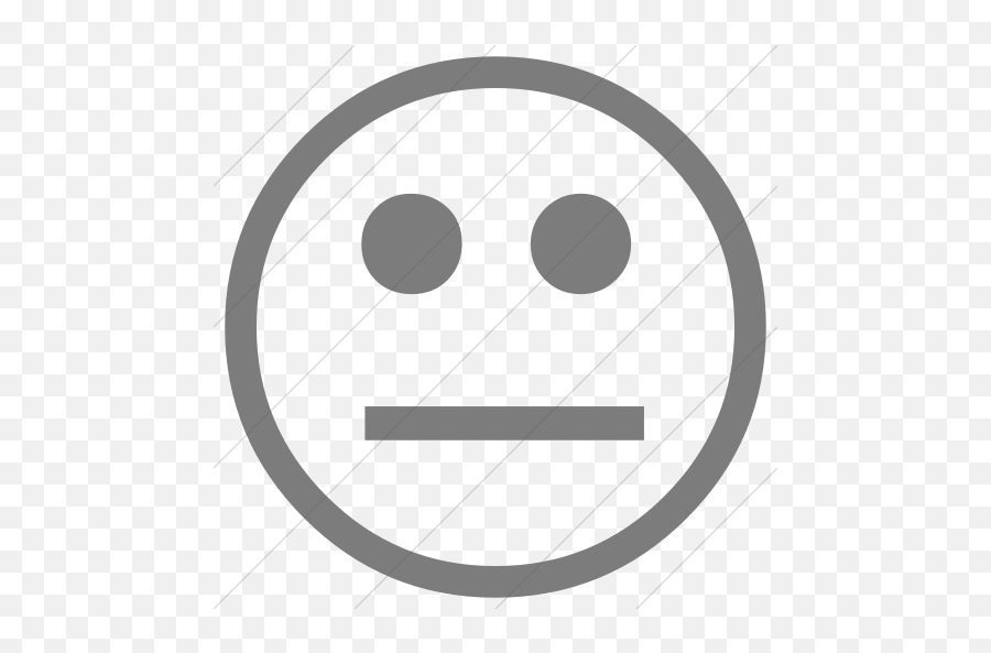 Iconsetc Simple Dark Gray Classic - Neutral Face Simple Emoji,Black Emoticons