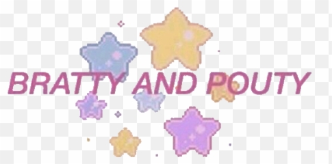 ddlg cgl littlespace brat pout freetoedit - Star Emoji
