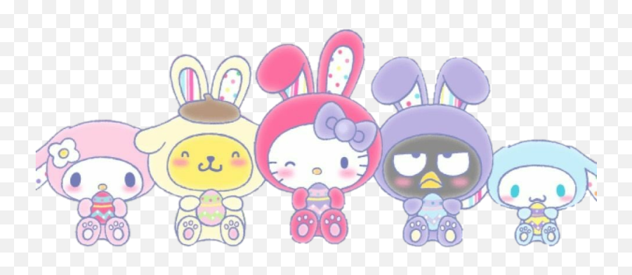 Hellikitty Pompompurin Mymelody Easter Bunny Egg - Cartoon Emoji,Bunny Egg Emoji