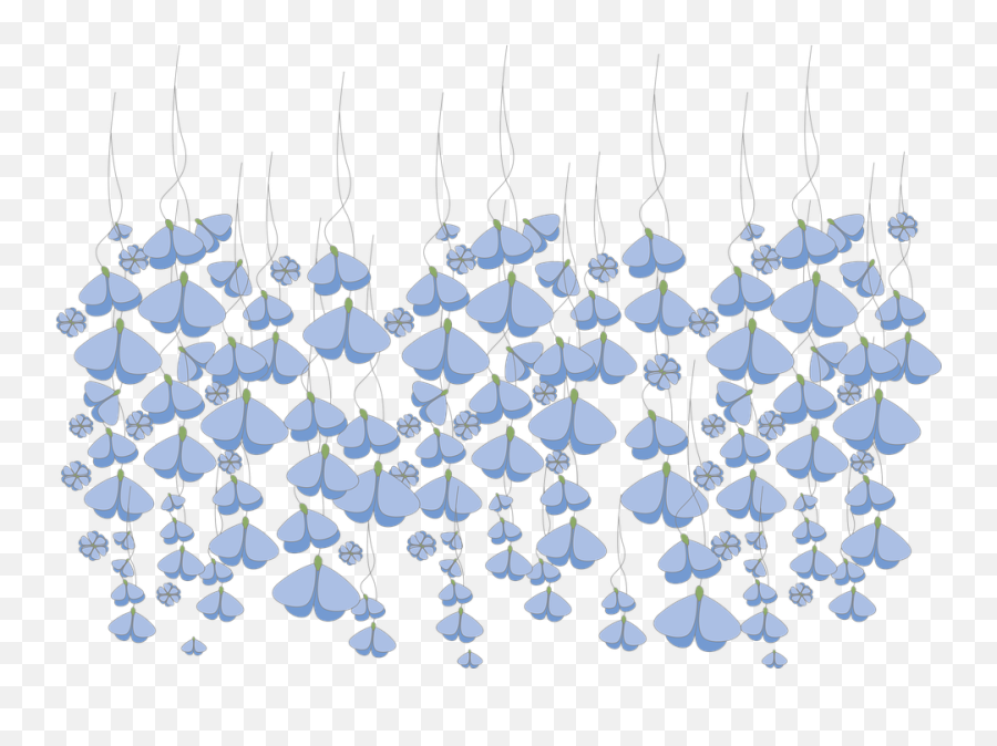 Free Falling Symbol Vectors - Falling Blue Flowers Png Emoji,Rain Emoji