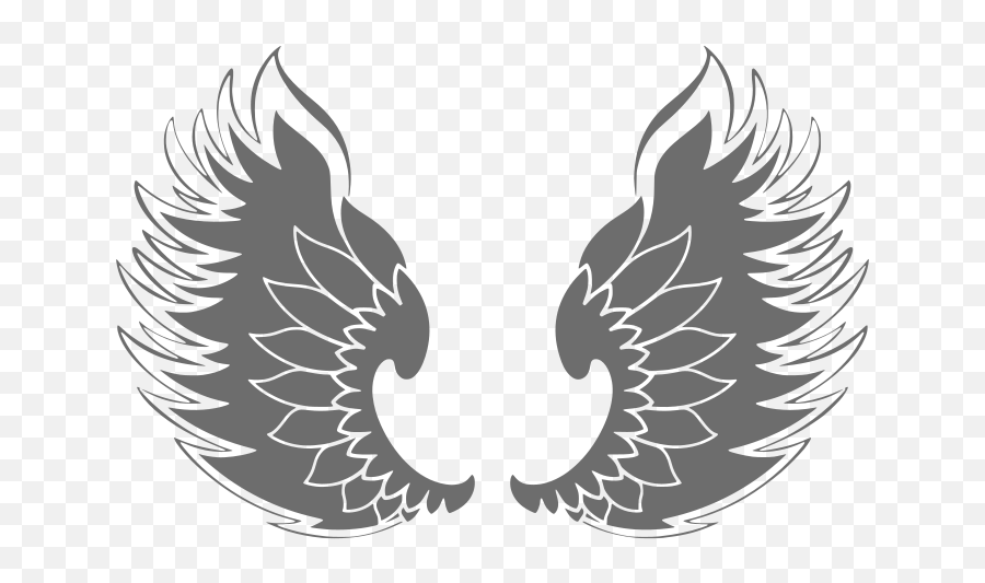 Angel Wings Free Svg File - Automotive Decal Emoji,Money With Wings Emoji
