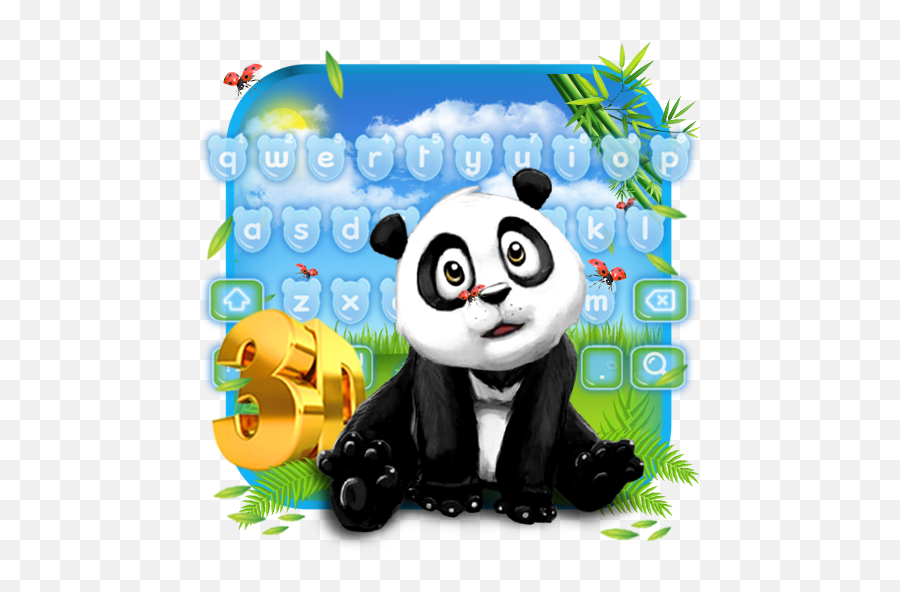 Joyful Cute Panda Keyboard - Happy Emoji,Panda Emoji Keyboard