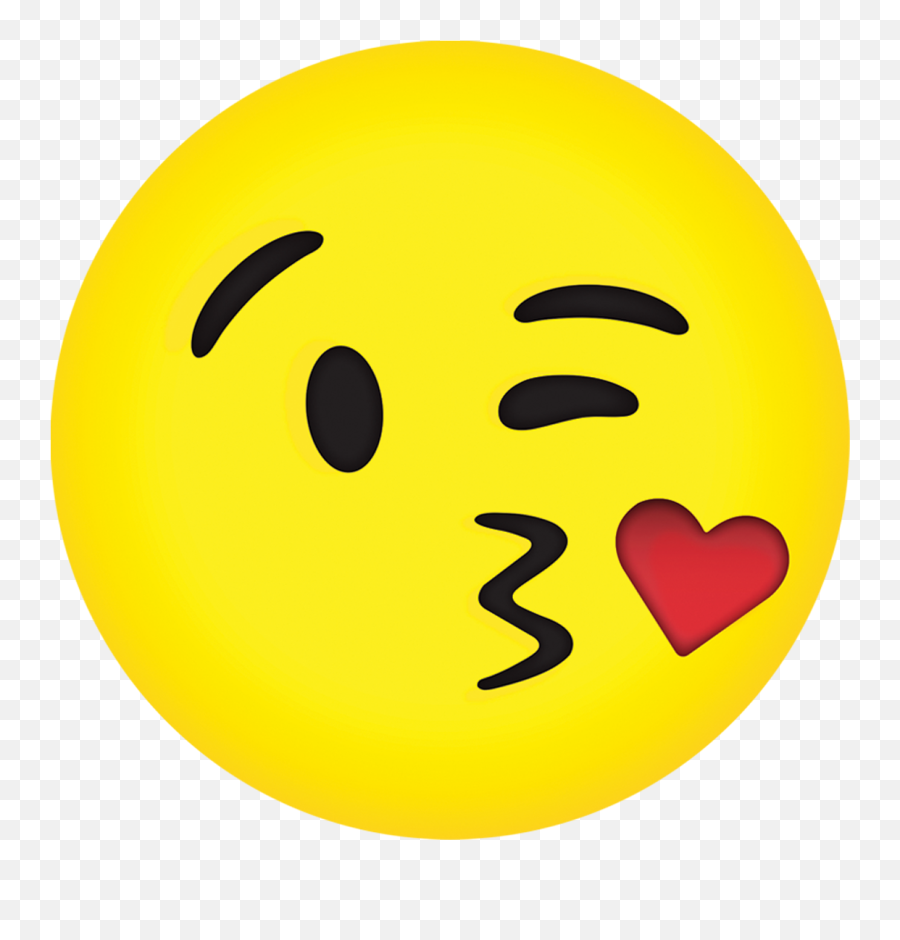 Kissy Emoji Microbead Pillow - Transparent Emoji Kiss Face,Warning Emoji