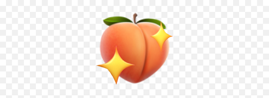 Emoji Peach Peachemoji Orange Sticker - Fresh,Trending Emoji