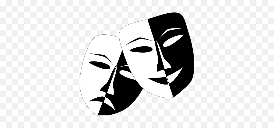 Free Sad Crying Vectors - Theatre Masks Emoji,Theater Emoji