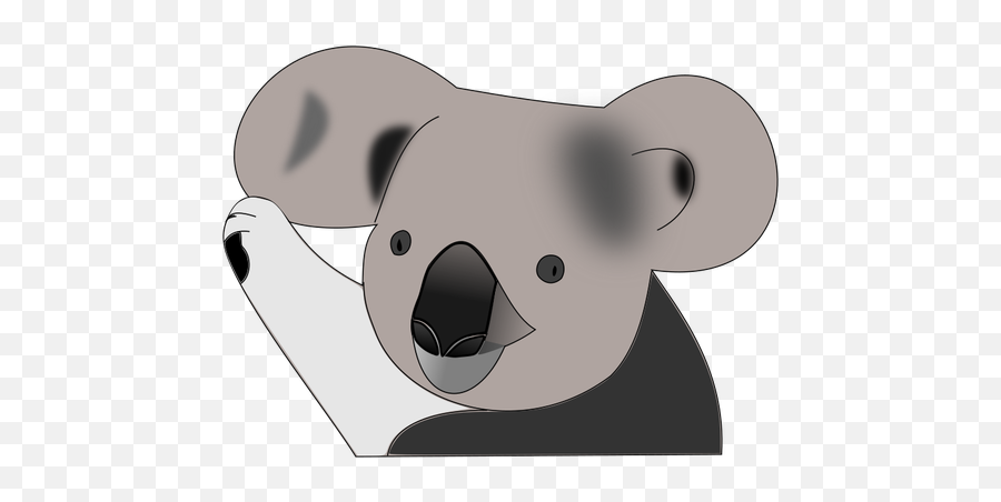 Vector Graphics Of Koala Bear In Color - Koala And Cat Cartoon Emoji,Gummy Bear Emoji
