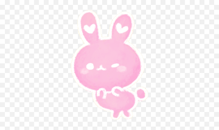 Mq Pink Bunny Devil Emoji Emojis Cartoon - Clip Art,Pink Emojis