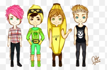 5sos Animation Transparent Png - Cartoon 5sos Emoji,5sos Emoji Download