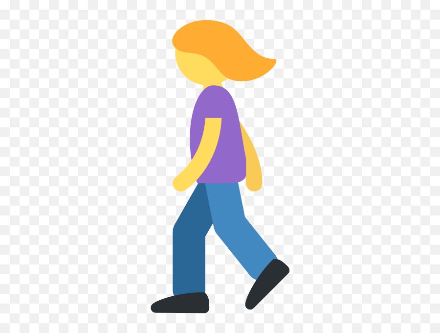 Twemoji2 1f6b6 - Transparent Background Cartoon Person Walking Png Emoji,Always Like A Girl Emoji