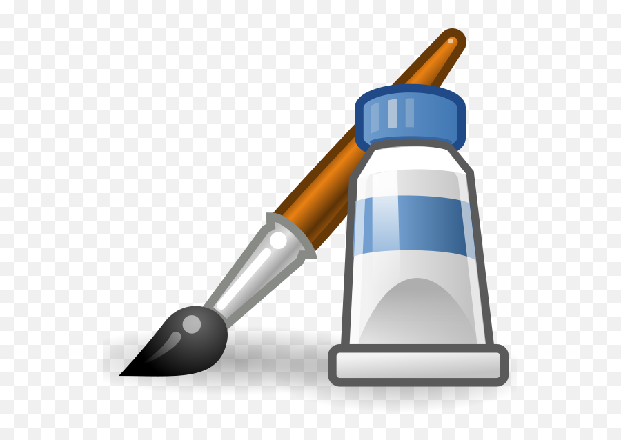 Applications - Brush Tool In Ms Paint Emoji,Shot And Diamond Emoji