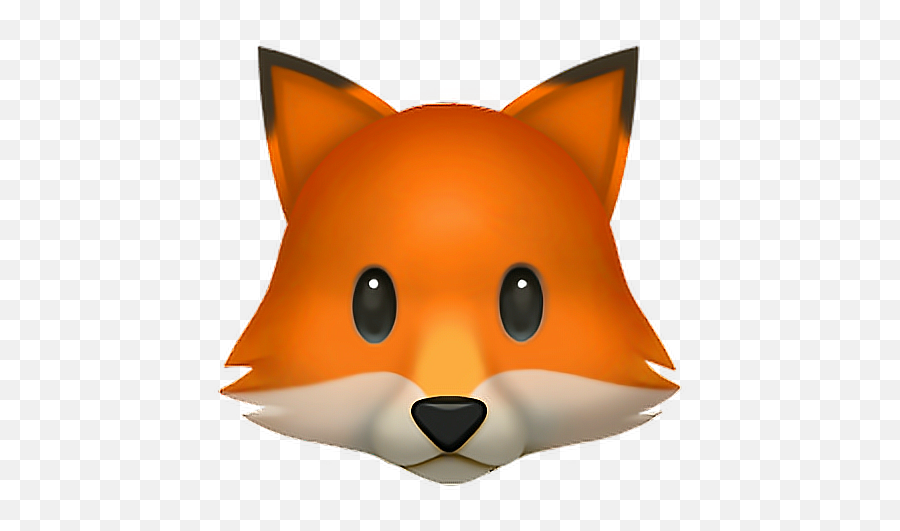 Fox Orange Emoji Foxemoji Ios Iphone - Ios Fox Emoji,Fox Emoji Iphone