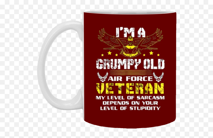 Grumpy Old Us Air Force Veteran For Men - Beer Stein Emoji,Emoji Level 112