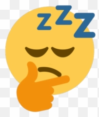 Sleepy Emoji - Emoji Zzz Png,Thinking Emoji Png