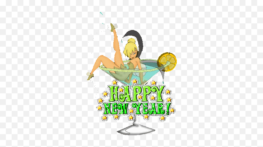 Tinkerbell Happy New Year Years Eve - Happy New Years Tinkerbell Emoji,Happy New Year Animated Emoji